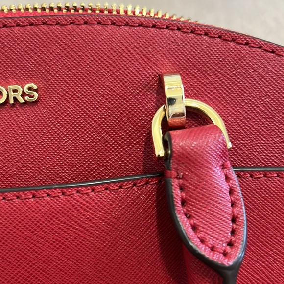 Red Michael Kors Emmy Dome satchel - Picture 9 of 14